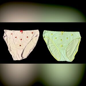 Victoria’s Secret Stretch Cotton High Leg Brief Panties - Watermelon & Lemon